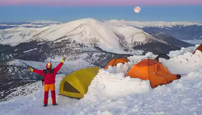 Helpful tips for cold weather camping.